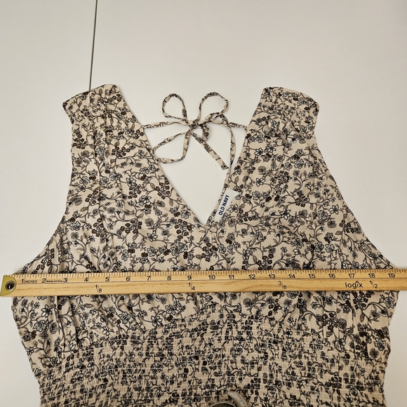 Old Navy Floral Maxi Dress Womens XL NWT Cottagecore Peasant Prairiecore Fall - Picture 2 of 11